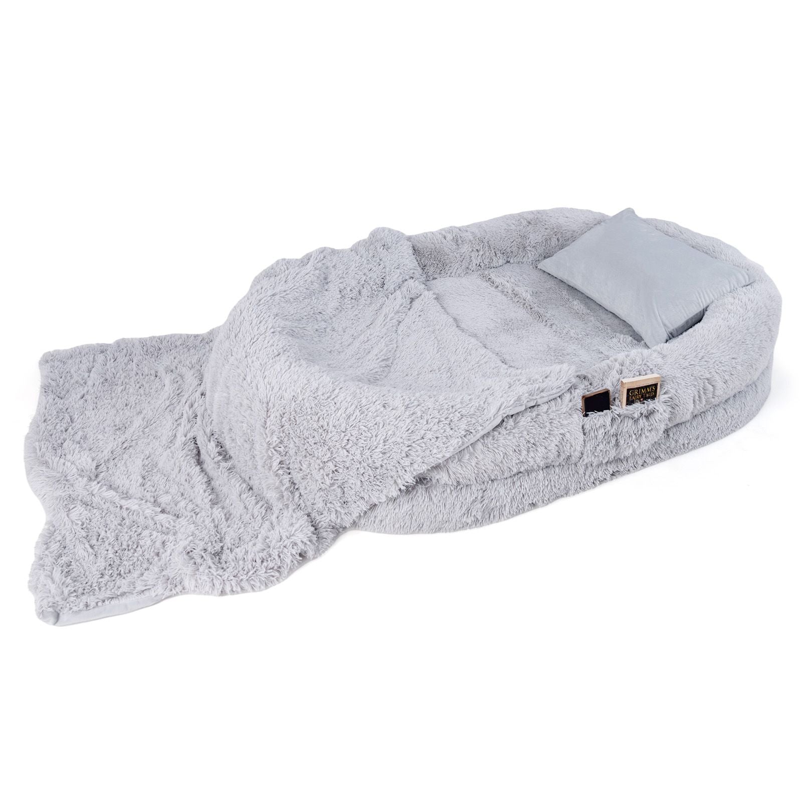 Premium Human Dog Bed with Plush Blanket and Comfort Pillow
