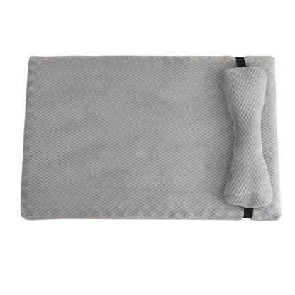 Warm Calming Dog Bed with Pillow Fluffy Plush Dog Mat for Dog with Removable Winter Cover for Large Medium Small Dogs and Cats