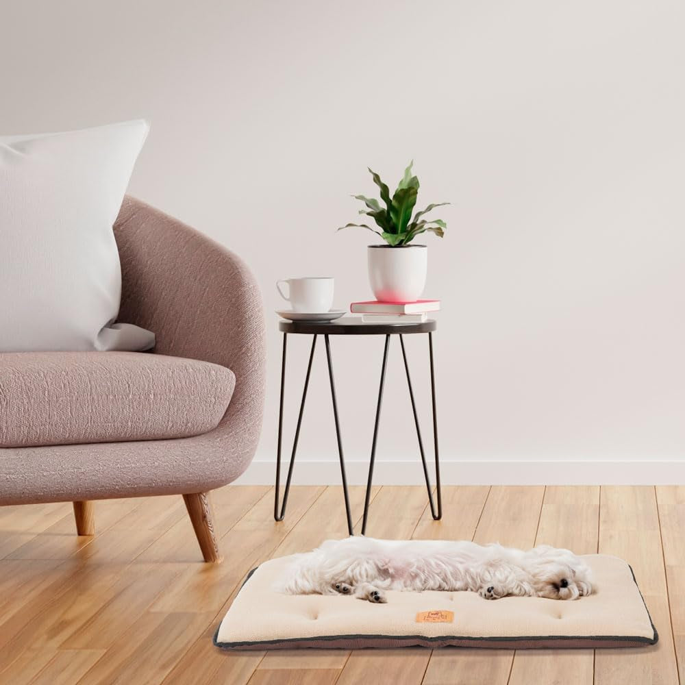 Ferplast Double-Sided Scratch-Proof and Waterproof Dog Bed Cushion for Small Dogs