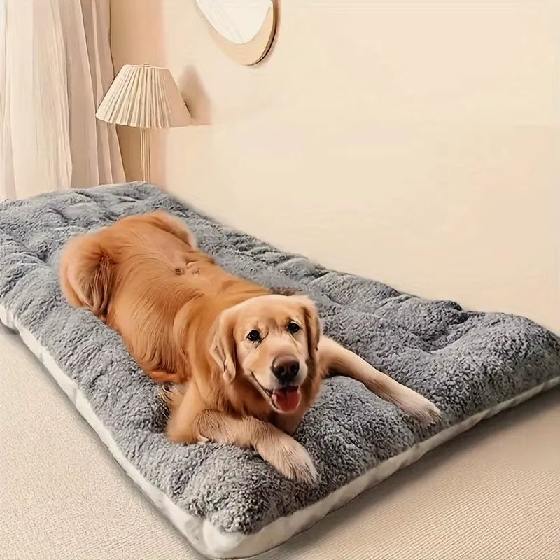 Premium Plush Dog Bed Sofa - Thickened Super Soft Polyester Pet Mat for Small, Medium, and Large Dogs