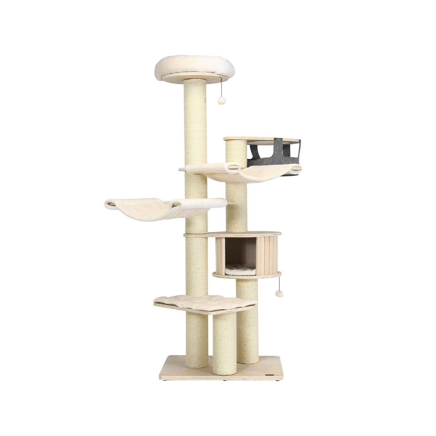 Multi-Level Cat Tower - 197 cm Cat Tree for Play and Rest