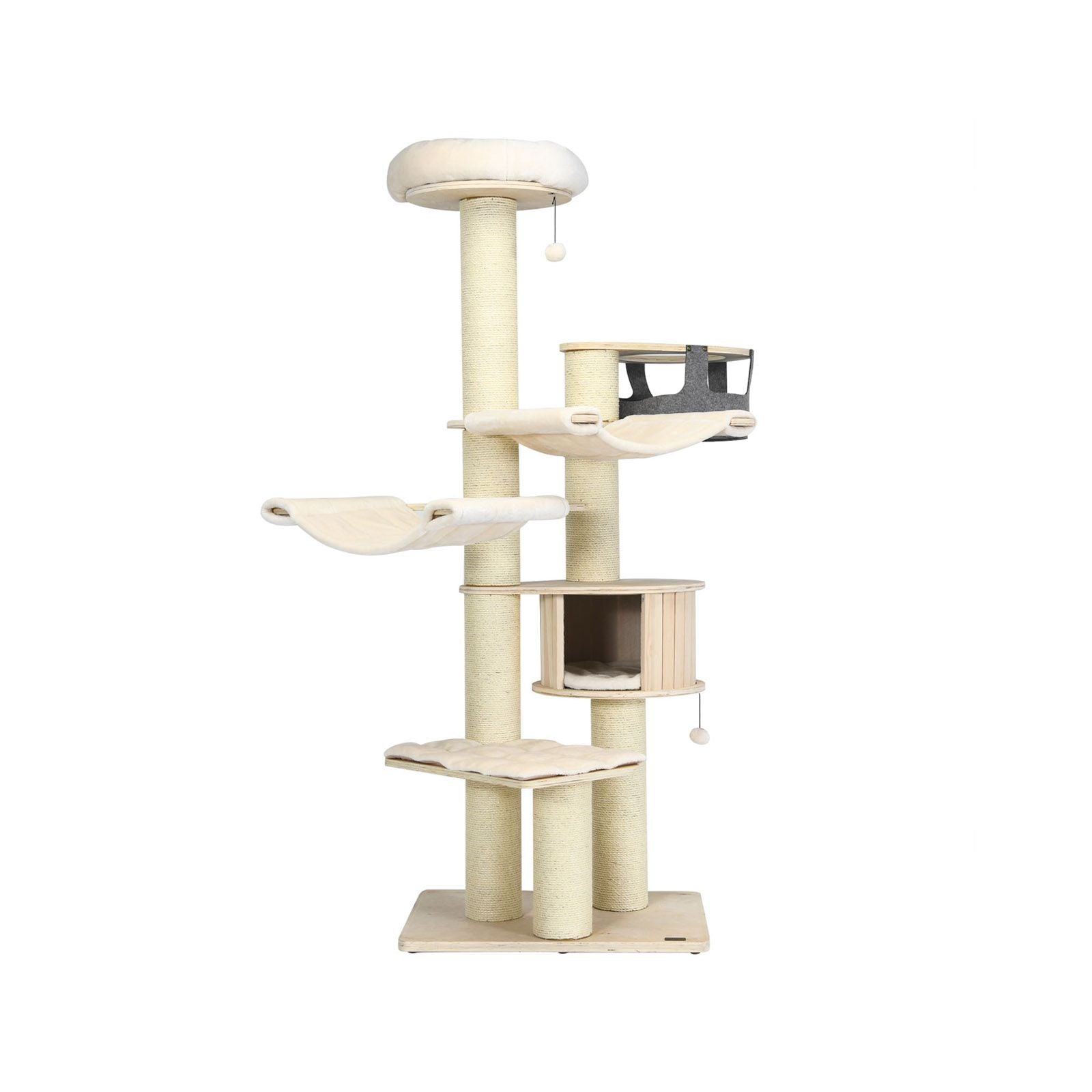 Multi-Level Cat Tower - 197 cm Cat Tree for Play and Rest