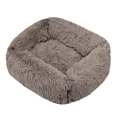 Luxury Dog Bed Square Dog Beds Long Plush Dog Mat Beds for Small Medium Large Dogs Supplies Pet Dog Calming Bed Washable Kennel