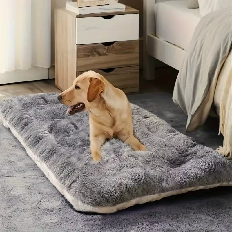 Premium Plush Dog Bed Sofa - Thickened Super Soft Polyester Pet Mat for Small, Medium, and Large Dogs