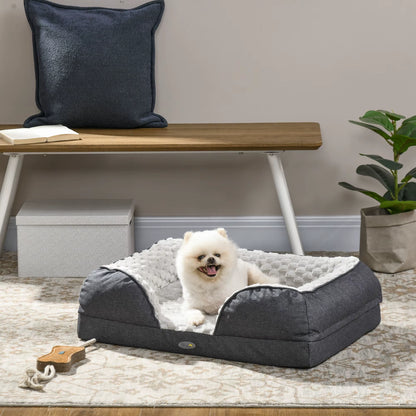 Calming Dog Bed Mattress for Small Breeds - Charcoal Grey