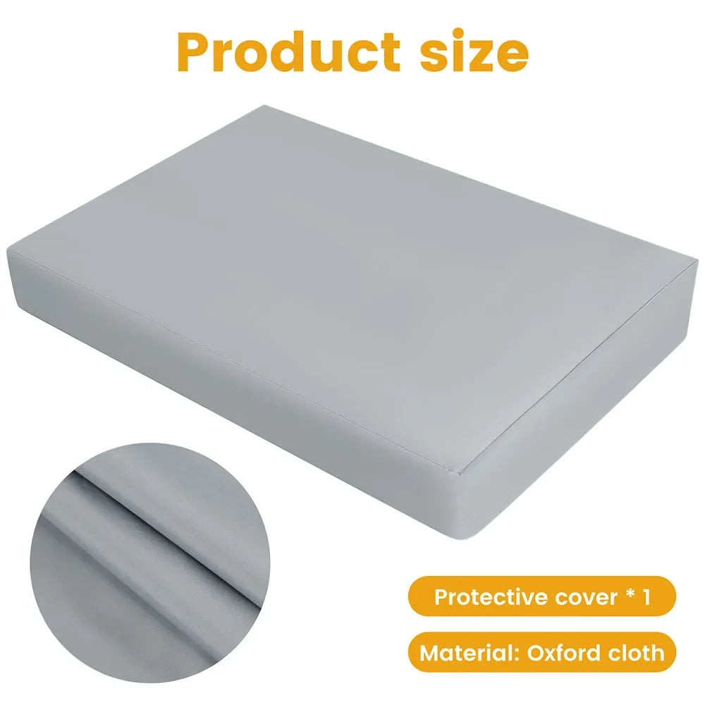 Waterproof Oxford Cloth Dog Bed Cover with Zipper - Removable and Washable Liner for Small/Medium Pets