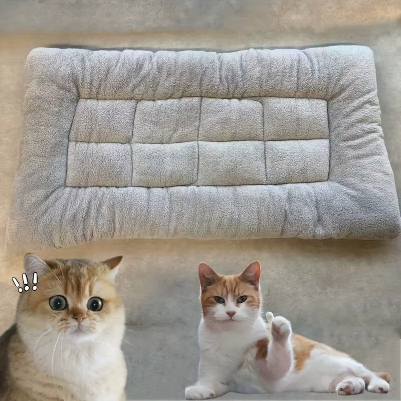 Premium Plush Dog Bed Sofa - Thickened Super Soft Polyester Pet Mat for Small, Medium, and Large Dogs