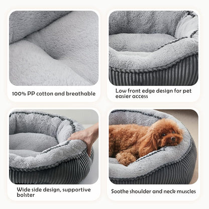 SIWA MARY Orthopedic Washable Pet Beds for Small, Medium, and Large Dogs and Cats