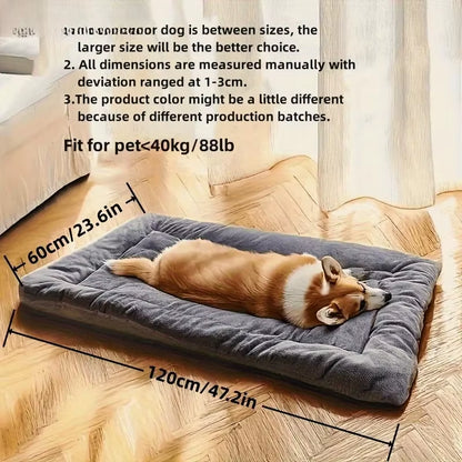Premium Plush Dog Bed Sofa - Thickened Super Soft Polyester Pet Mat for Small, Medium, and Large Dogs