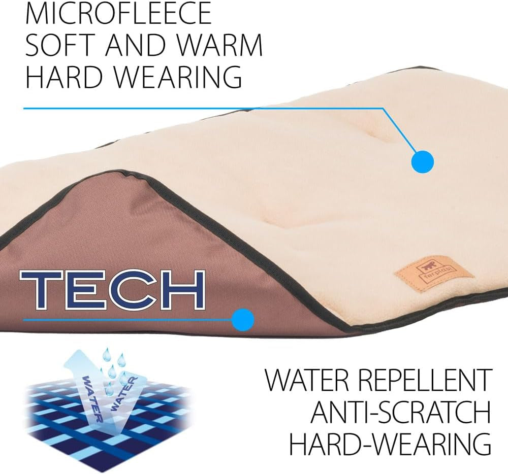 Ferplast Double-Sided Scratch-Proof and Waterproof Dog Bed Cushion for Small Dogs