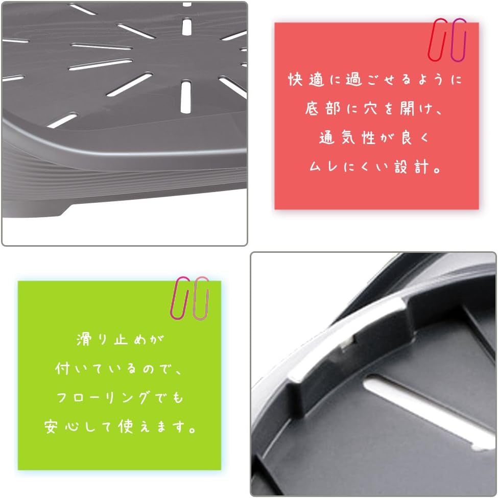 Ferplast Eco-Friendly Dog and Cat Bed - Small Size - Made from 100% Recycled Plastic