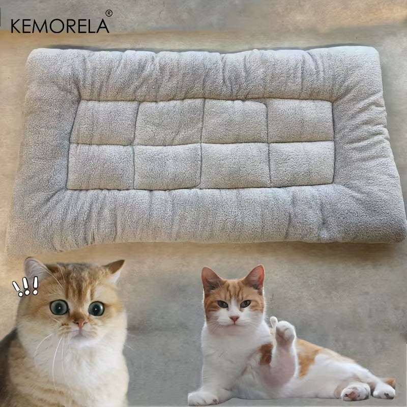 KEMORELA Extra Large Plush Dog Sofa Bed - Thickened Super Soft Polyester Pet Mat for Small, Medium, and Large Dogs
