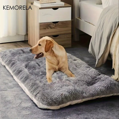 KEMORELA Extra Large Plush Dog Sofa Bed - Thickened Super Soft Polyester Pet Mat for Small, Medium, and Large Dogs