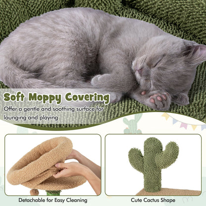 150 Cm Multi-Level Cactus Cat Tree for Indoor Cats