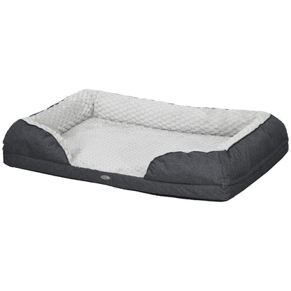 Pawhut Calming Dog Bed for Large Breeds - Charcoal Grey Mattress
