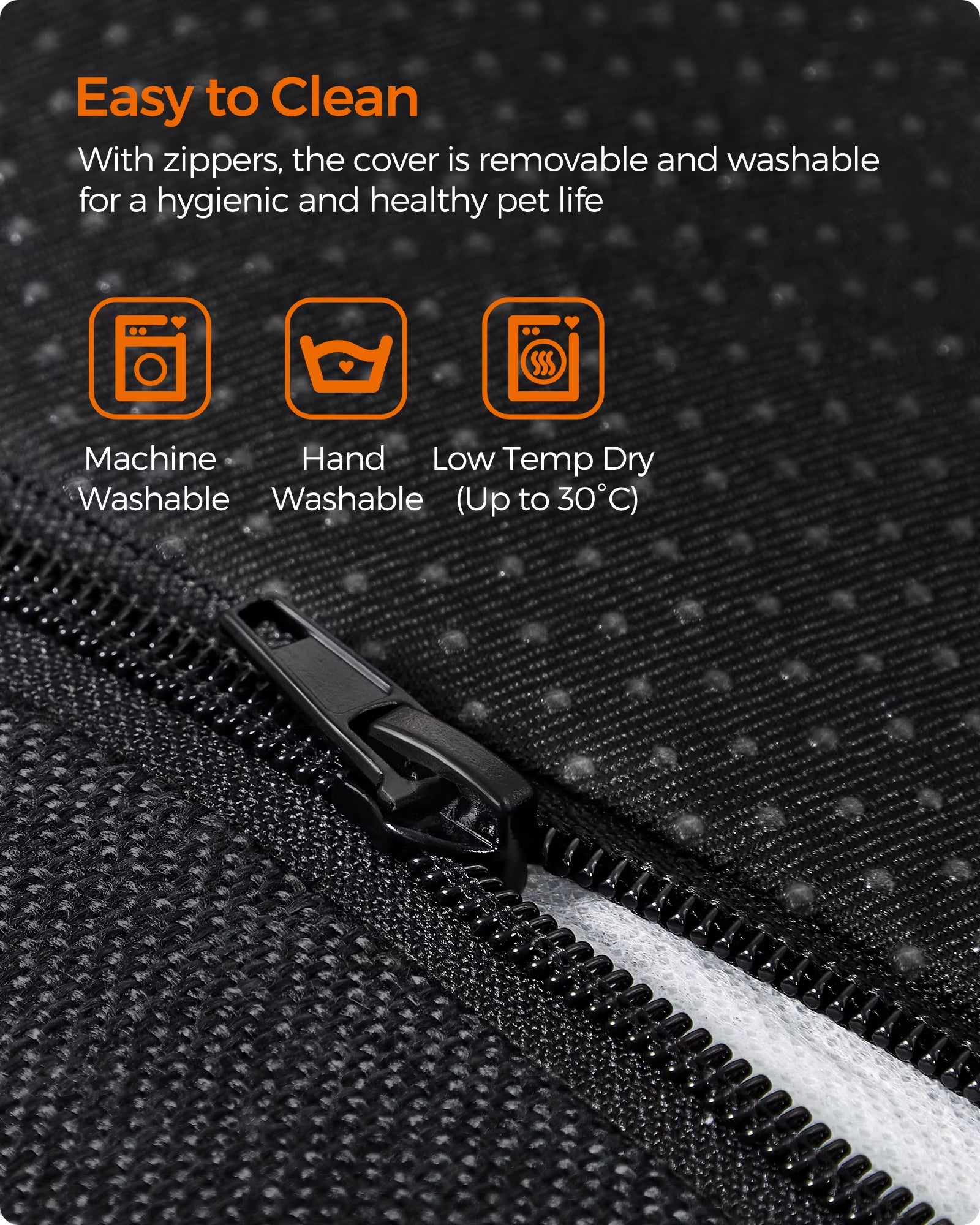 Linen-Style Dog Bed Sofa with Raised Edges, Non-Slip Base, Removable and Washable Cover, 90 x 75 x 25 cm