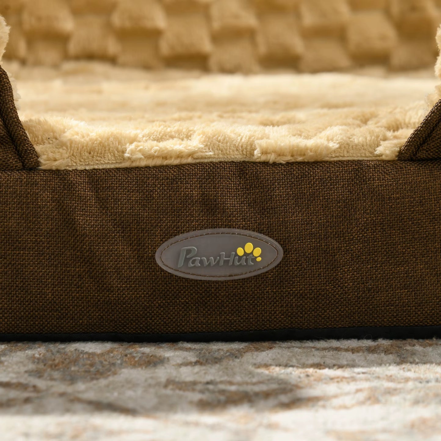 Calming Dog Bed for Large Breeds - Brown Pet Mattress