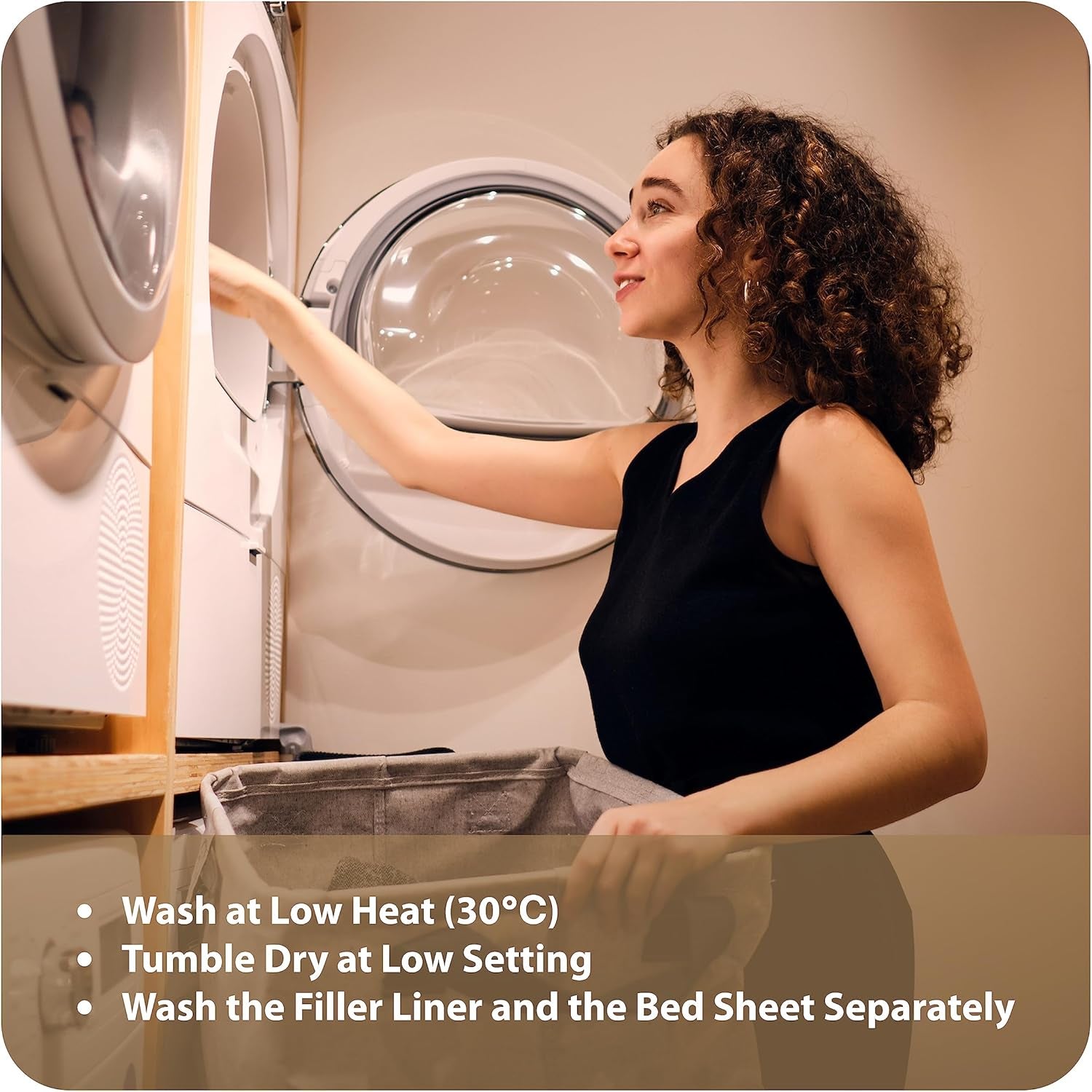 Ellie-Bo Small Dog Bed for 24-Inch Crate - Black Faux Suede and Sheepskin