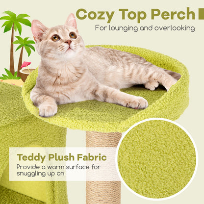 180 Cm Tall Cat Tree Multi-Level Aesthetic Beach-Themed Cat Tower